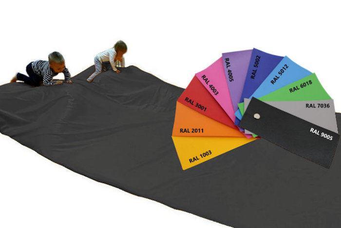 Abenteuermatte-Krabbelmatte-schwarz - Premium Spielmatte / Krabbelmatte mit flexiblen Kern