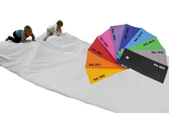 Abenteuermatte-Krabbelmatte-weiß - Premium Spielmatte / Krabbelmatte mit flexiblen Kern