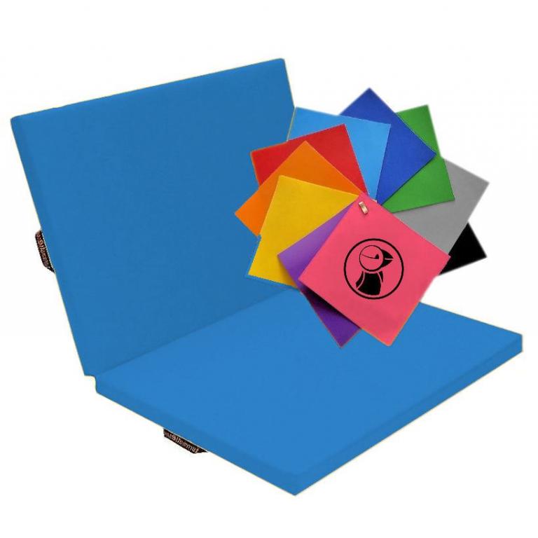 Faltmatte-Color-blau - Standard-Turnmatte in klappbarer Ausführung