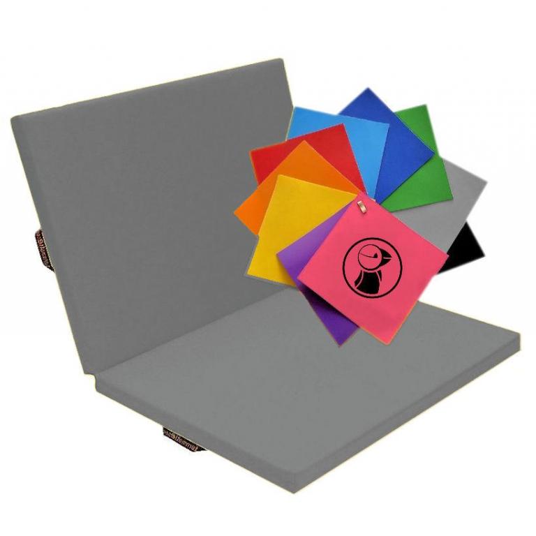 Faltmatte-Color-grau - Standard-Turnmatte in klappbarer Ausführung