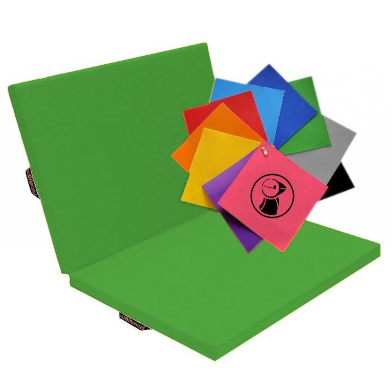 Faltmatte-Color-gruen - Standard-Turnmatte in klappbarer Ausführung