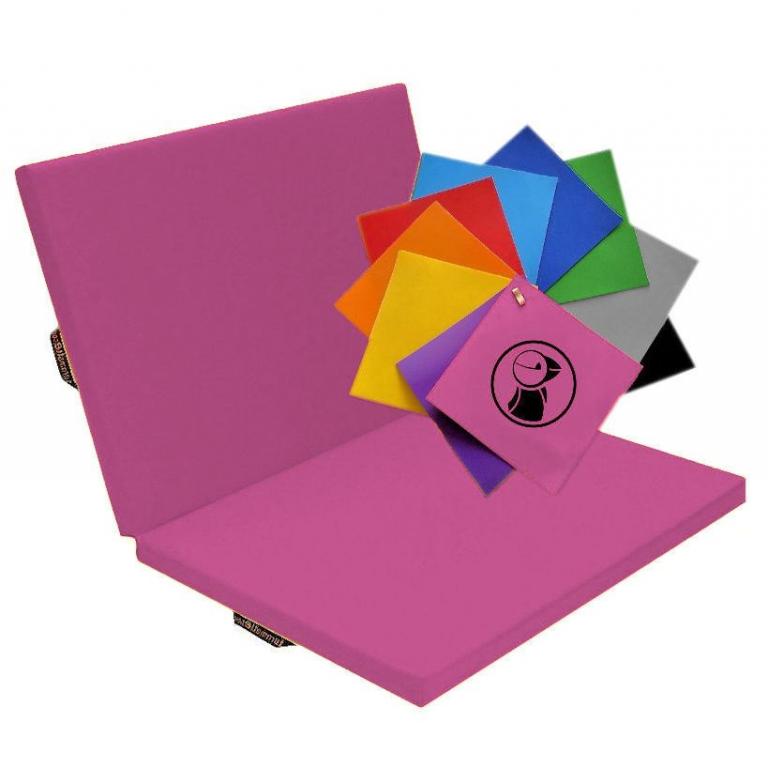 Faltmatte-Color-orange - Standard-Turnmatte in klappbarer Ausführung