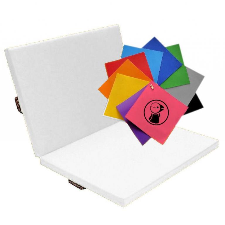 Faltmatte-Color-weiss - Standard-Turnmatte in klappbarer Ausführung
