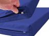 Turnmatte Classic - Reißverschluss - dunkelblau - Standard-Turnmatte mit farbigem Bezug