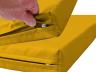 Turnmatte Classic - Reißverschluss - gelb - Standard-Turnmatte mit farbigem Bezug