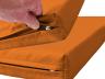Turnmatte Classic - Reißverschluss - orange - Standard-Turnmatte mit farbigem Bezug