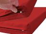 Turnmatte Classic - Reißverschluss - rot - Standard-Turnmatte mit farbigem Bezug