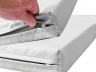 Turnmatte Classic - Reißverschluss - weiss - Standard-Turnmatte mit farbigem Bezug