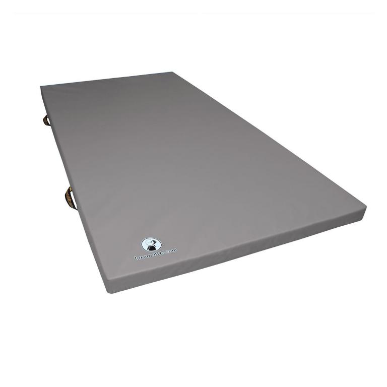 Turnmatte-Classic-Color - grau - Standard-Turnmatte mit farbigem Bezug