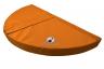 Rundmatte Hälfte - orange - runde Weichbodenmatte - 4 tlg. 