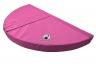 Rundmatte Hälfte - pink - runde Weichbodenmatte - 4 tlg. 
