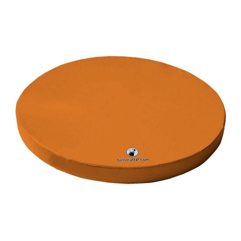 Weichbodenmatte rund in orange - die Matte eignet sich hervorragend zum Spielen, Toben und Turnen für die kleinen und großen Akrobaten.