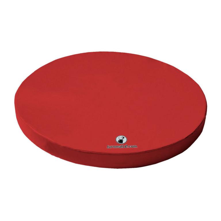 Weichbodenmatte rund in rot - die Matte eignet sich hervorragend zum Spielen, Toben und Turnen für die kleinen und großen Akrobaten.