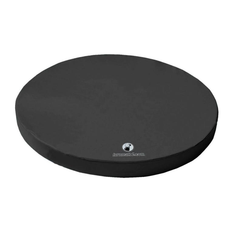 Weichbodenmatte rund in schwarz - die Matte eignet sich hervorragend zum Spielen, Toben und Turnen für die kleinen und großen Akrobaten.