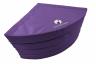 Weichbodenmatte rund - Viertelkreise - lila - die vier Einzelteile lassen sich sehr gut verstauen