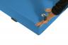 Weichbodenmatte-Color-Eigenschaft-HELLBLAU - klassische Weichbodenmatte mit einem farbigen Bezug