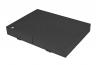 Weichbodenmatte-klappbar-auseinander-schwarz - klassische Weichbodenmatte zusammenklappbar