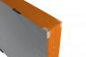 Weichbodenmatte-Lederecken-Antirutschboden-orange - klassische farbige Weichbodenmatte mit 8 Lederecken