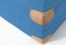 Weichbodenmatte-Lederecken-in-hellblau - klassische farbige Weichbodenmatte mit 8 Lederecken