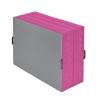Weichbodenmatte-klappbar-geklappt-pink - klassische Weichbodenmatte zusammenklappbar