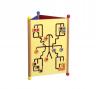 Wandelement Tower - gelbe Seite - 3 Elemente aus kratzfestem MDF-Holz
