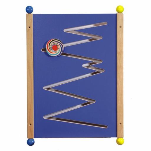 Wandelement ZickZack blau - geschlossenes Spielsystem